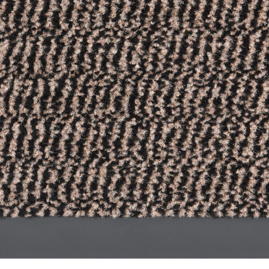 vidaXL Deurmat getuft 120x180 cm donkerbruin