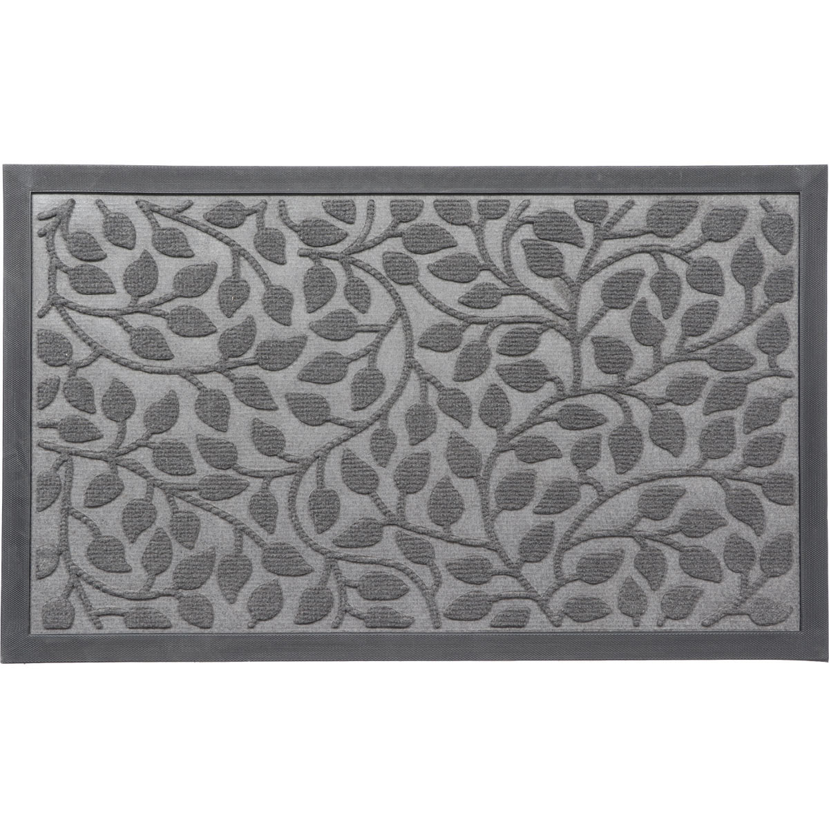 Luance Deurmat - donkergrijs - rubber - rechthoek - 75 x 45 cm -