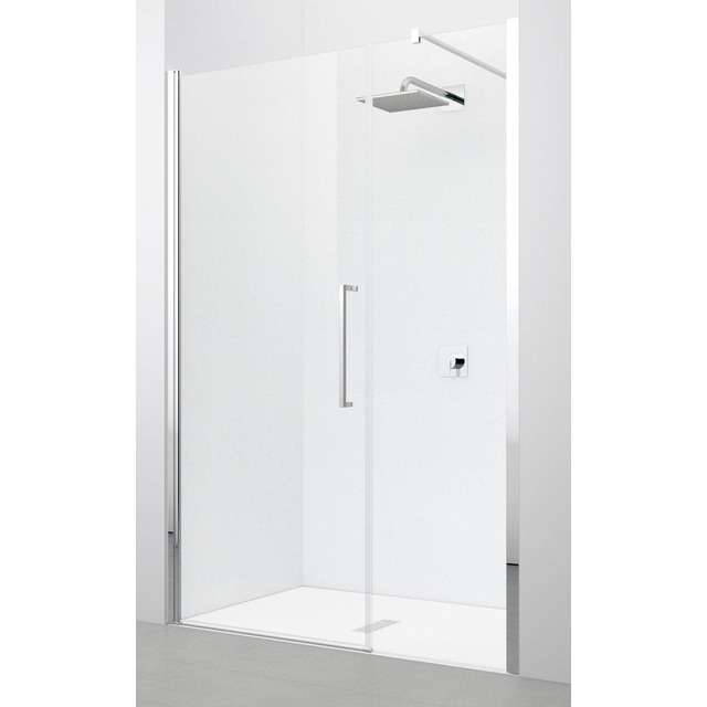 Novellini Young 2.0 GFL draaideur met vaste wand in lijn voor nis 97/101x200cm matchroom/helder y2gfl97-1b