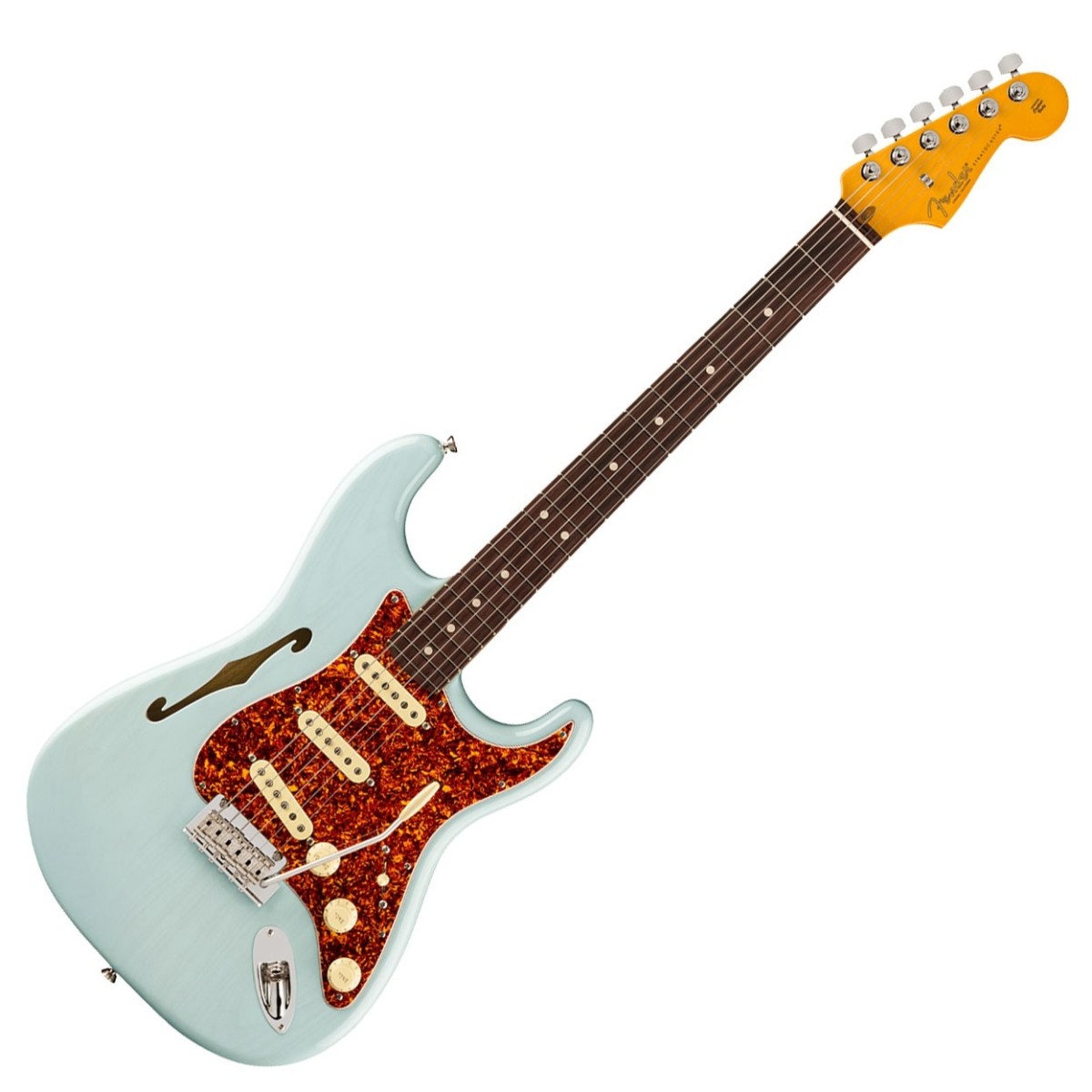 Fender Limited Edition American Professional II Stratocaster Thinline Daphne Blue