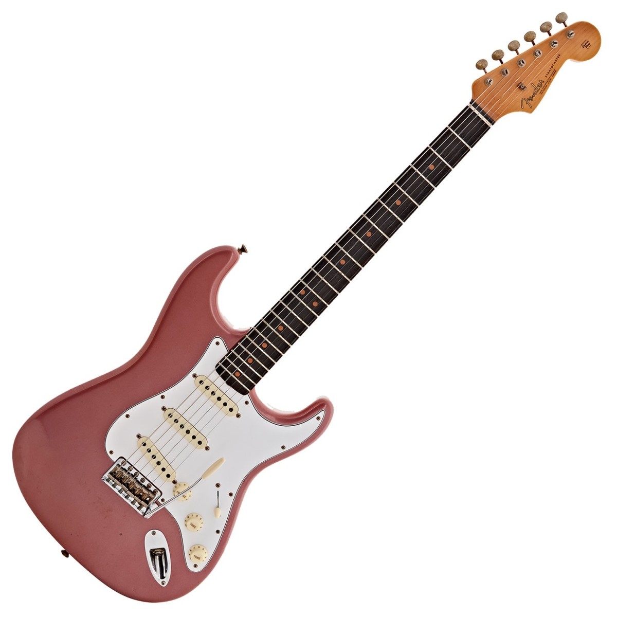 Fender Custom Shop 1963 Stratocaster Journeyman Relic Aged Burgundy Mist Metallic #R133757