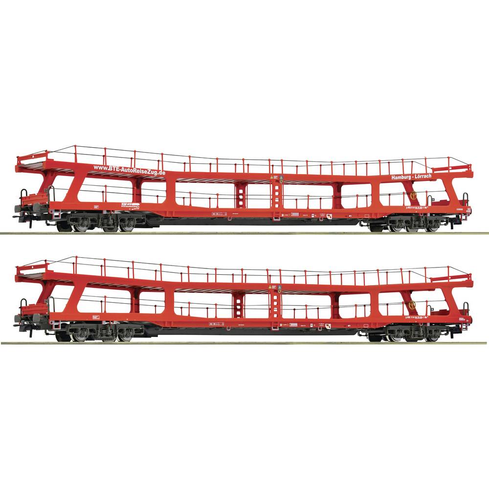 Roco 77047 H0 2-delige set autotransportwagens van de Rail Touristik Express