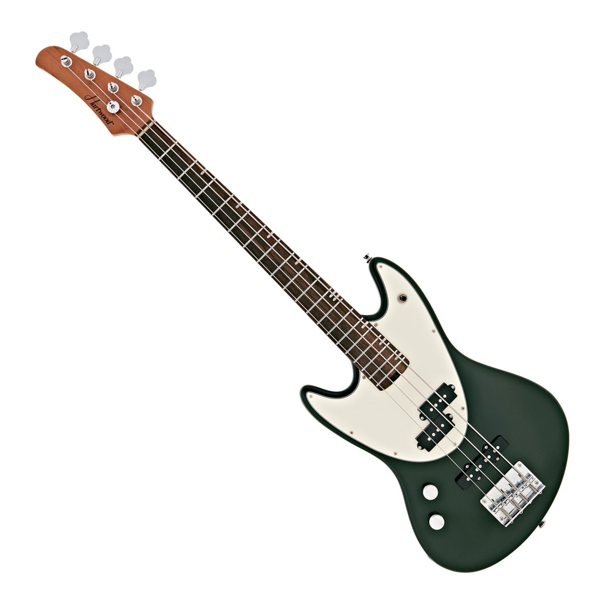 Hartwood Delta Left Handed Bass Guitar Green