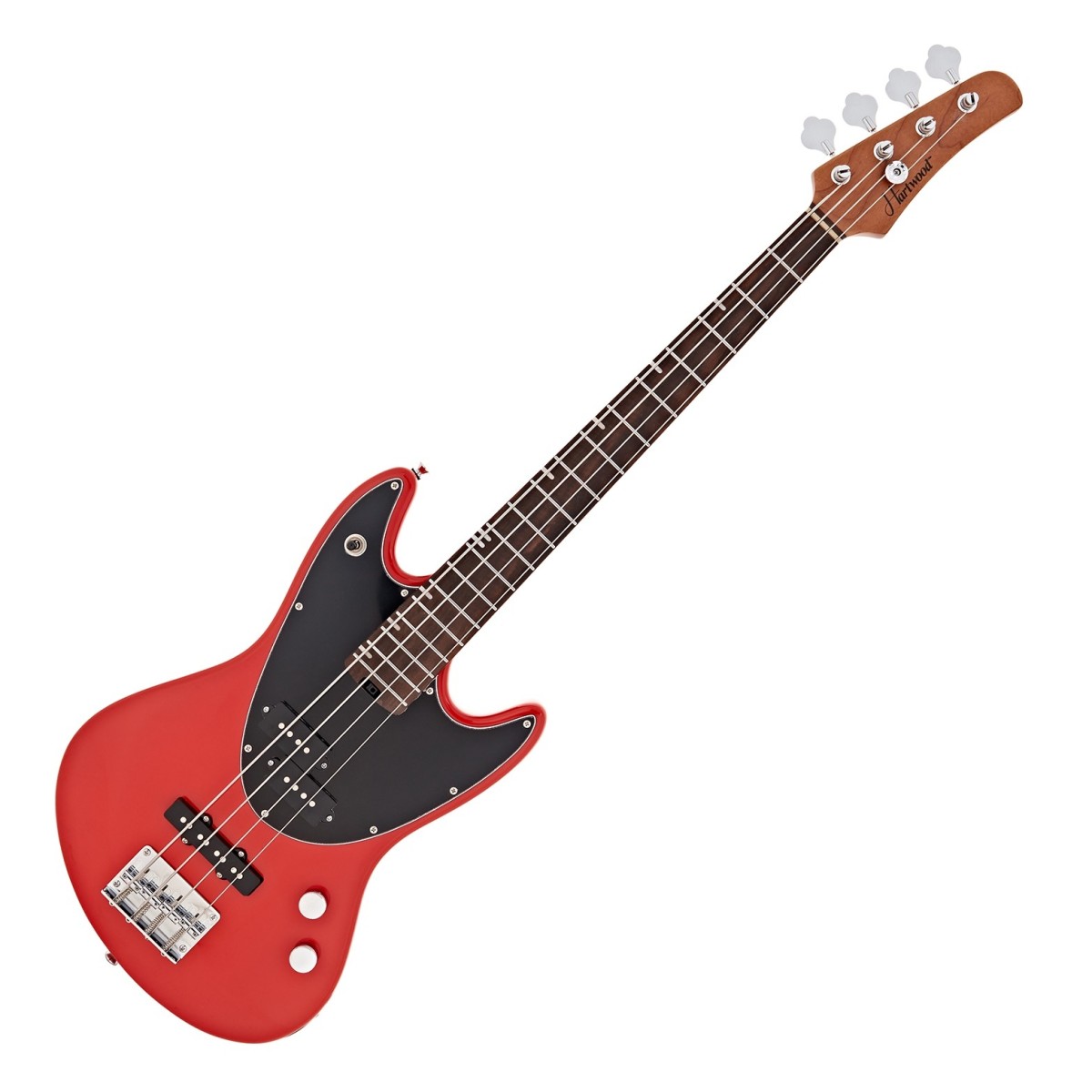 Hartwood Delta Bass Guitar Orchard Red