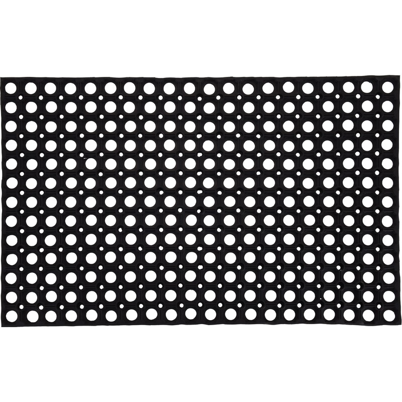 Benson 2x Grote rubberen deurmatten/buitenmatten 50 x 80 cm -