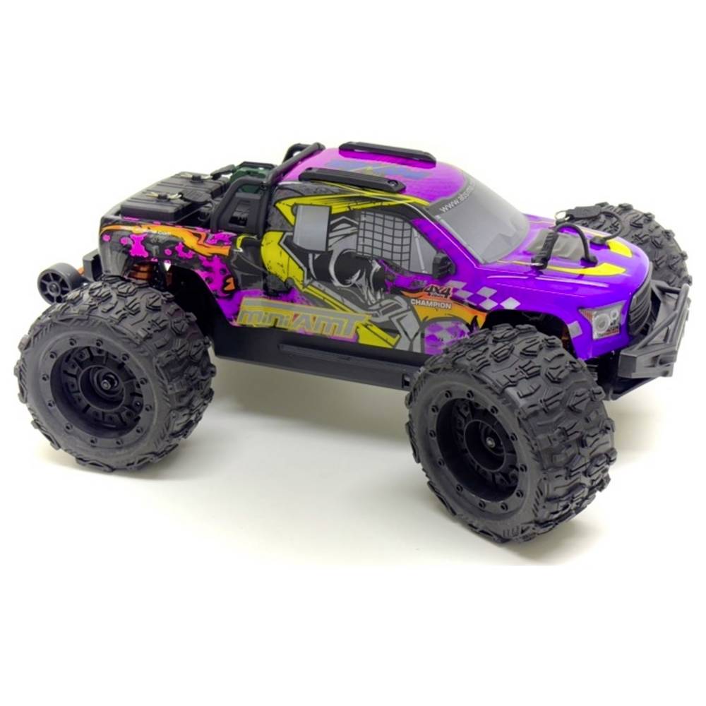 Absima Mini AMT Magic Lila Brushless 1:16 RC auto Elektro Monstertruck 4WD RTR 2,4 GHz