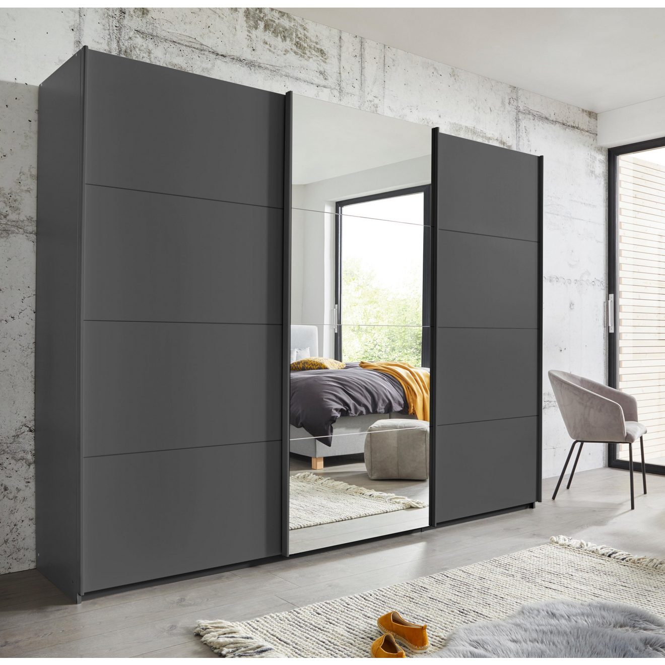 Rauch Zweefdeurkast Kledingkast kast garderobe linnenkast BESTSELLER KEPAN inclusief lade-inzet en extra legplanken made in germany