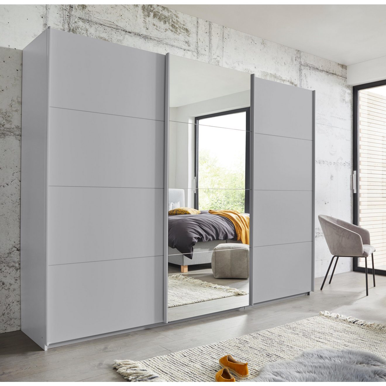 Rauch Zweefdeurkast Kledingkast kast garderobe linnenkast BESTSELLER KEPAN inclusief lade-inzet en extra legplanken made in germany
