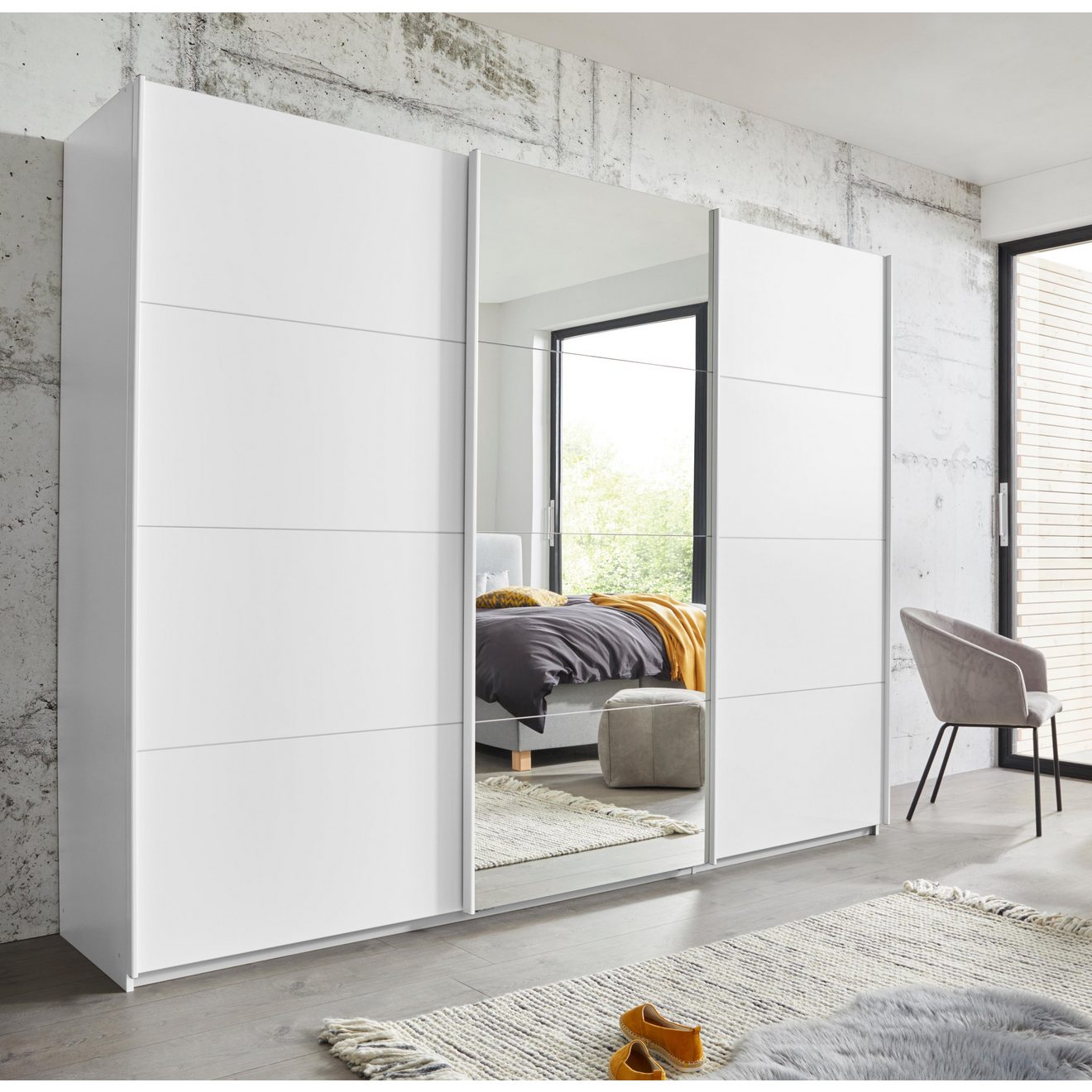 Rauch Zweefdeurkast Kledingkast kast garderobe linnenkast BESTSELLER KEPAN inclusief lade-inzet en extra legplanken made in germany