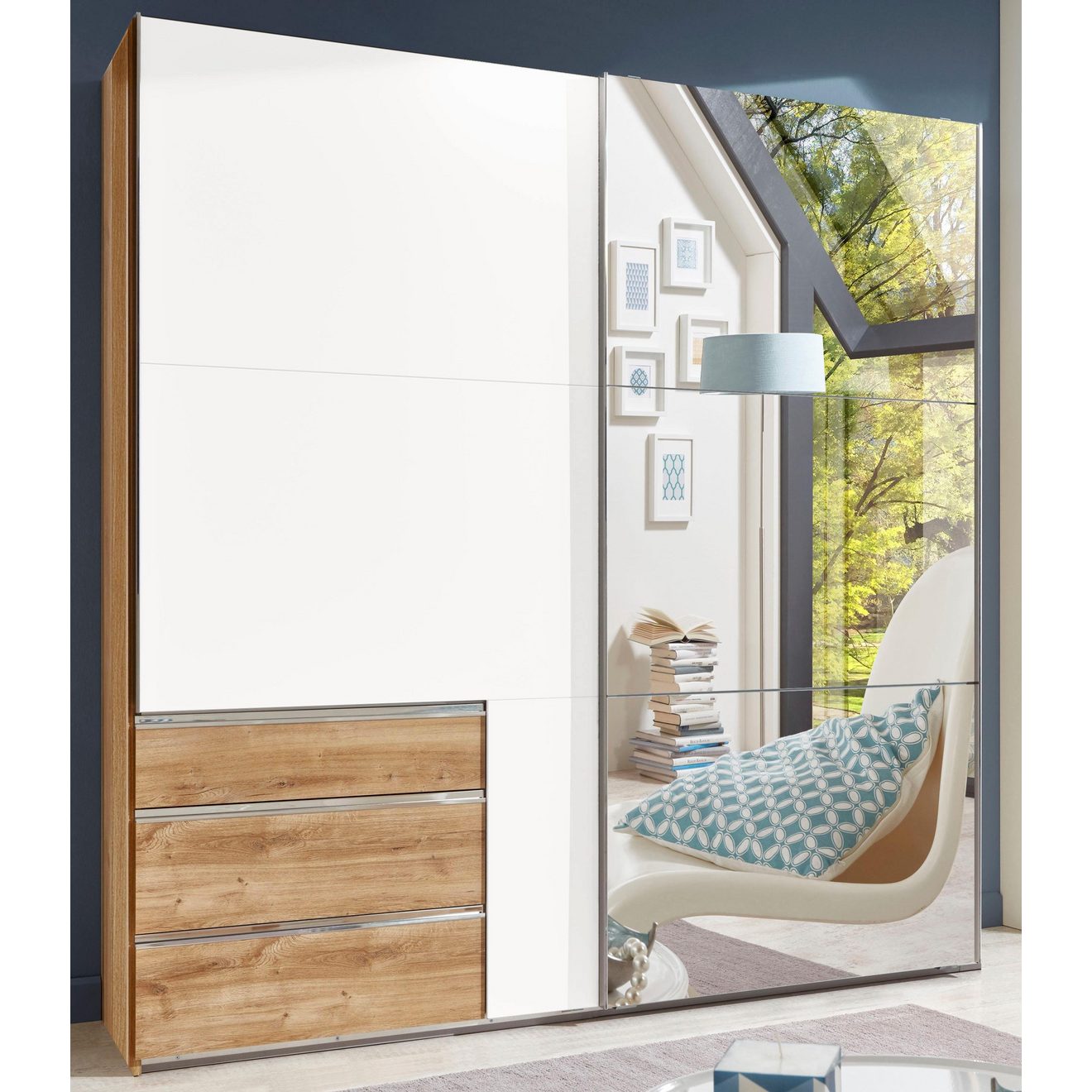 Wimex Zweefdeurkast Level by fresh to go telkens met een spiegeldeur