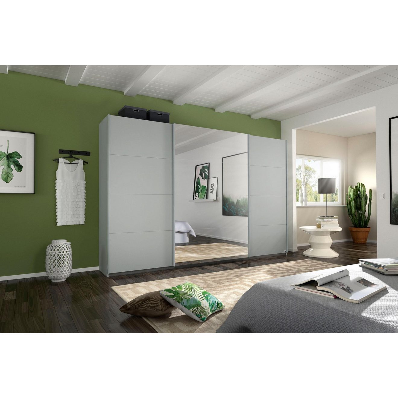 Rauch Zweefdeurkast Kledingkast kast garderobe linnenkast BESTSELLER KEPAN inclusief lade-inzet en extra legplanken made in germany