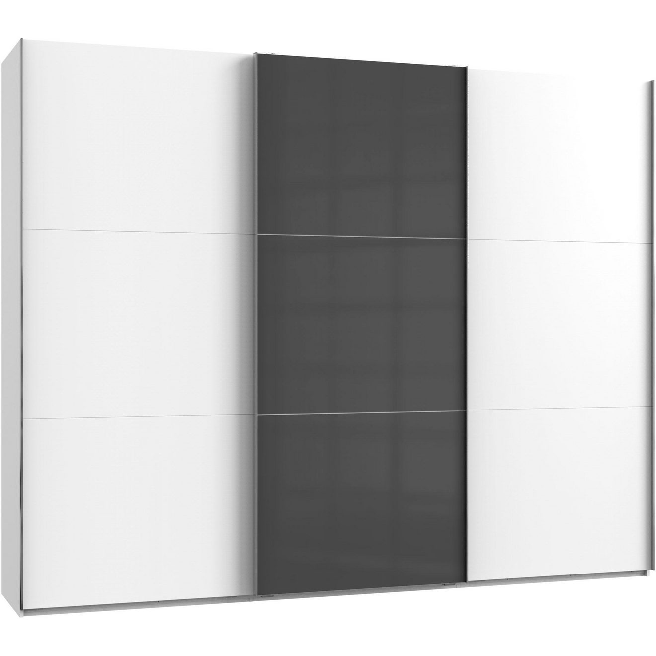 Wimex Zweefdeurkast Level by fresh to go met telkens een glasdeur