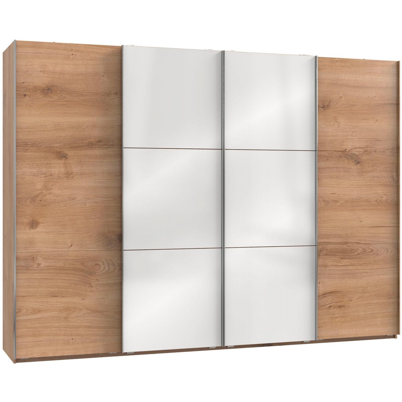Wimex Zweefdeurkast Level by fresh to go met glazen deuren en synchroon openen