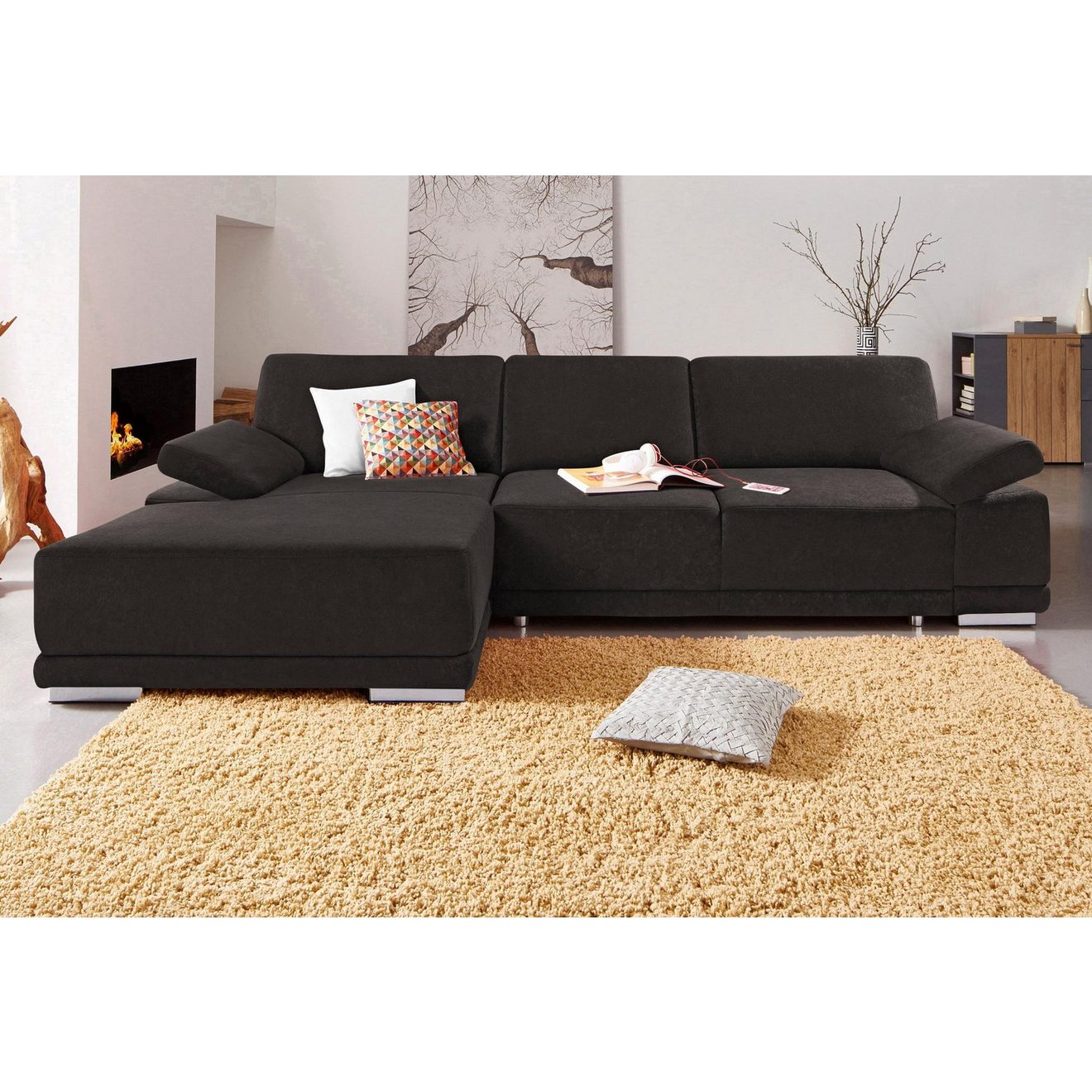 Sit&more Hoekbank Coria L-vorm met xl-récamier, naar keuze met slaapfunctie