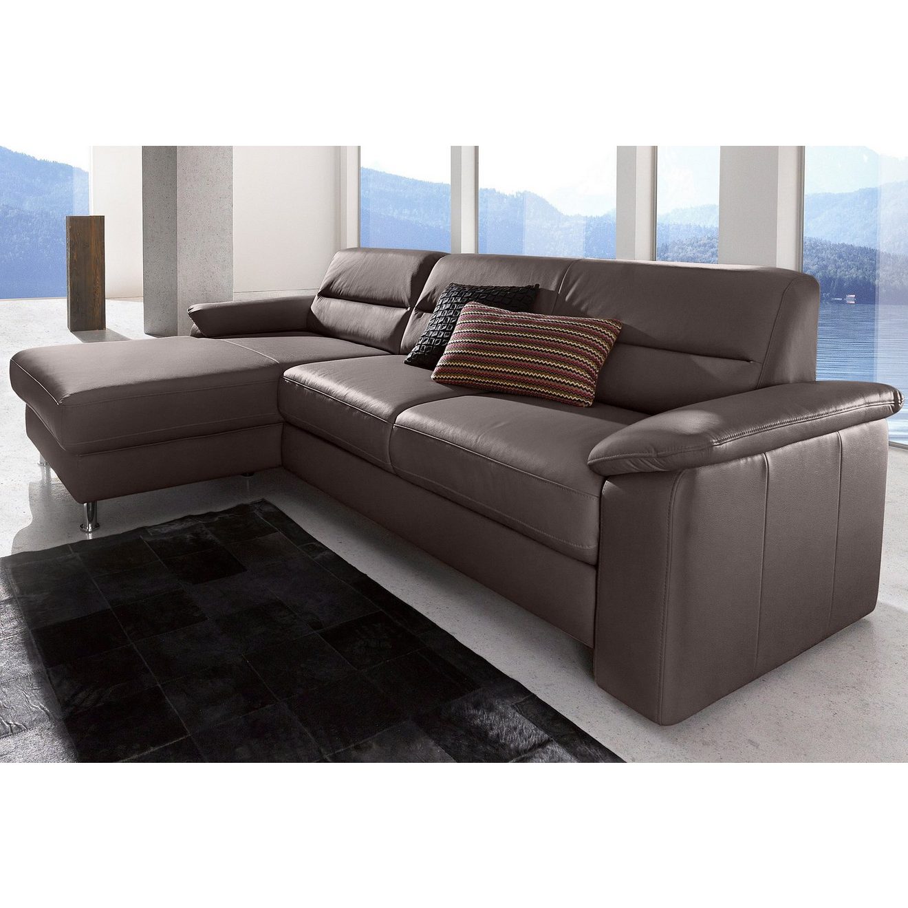 Sit&more Hoekbank Ascara L-vorm inclusief boxspring/binnenveringsinterieur, naar keuze met slaapfunctie