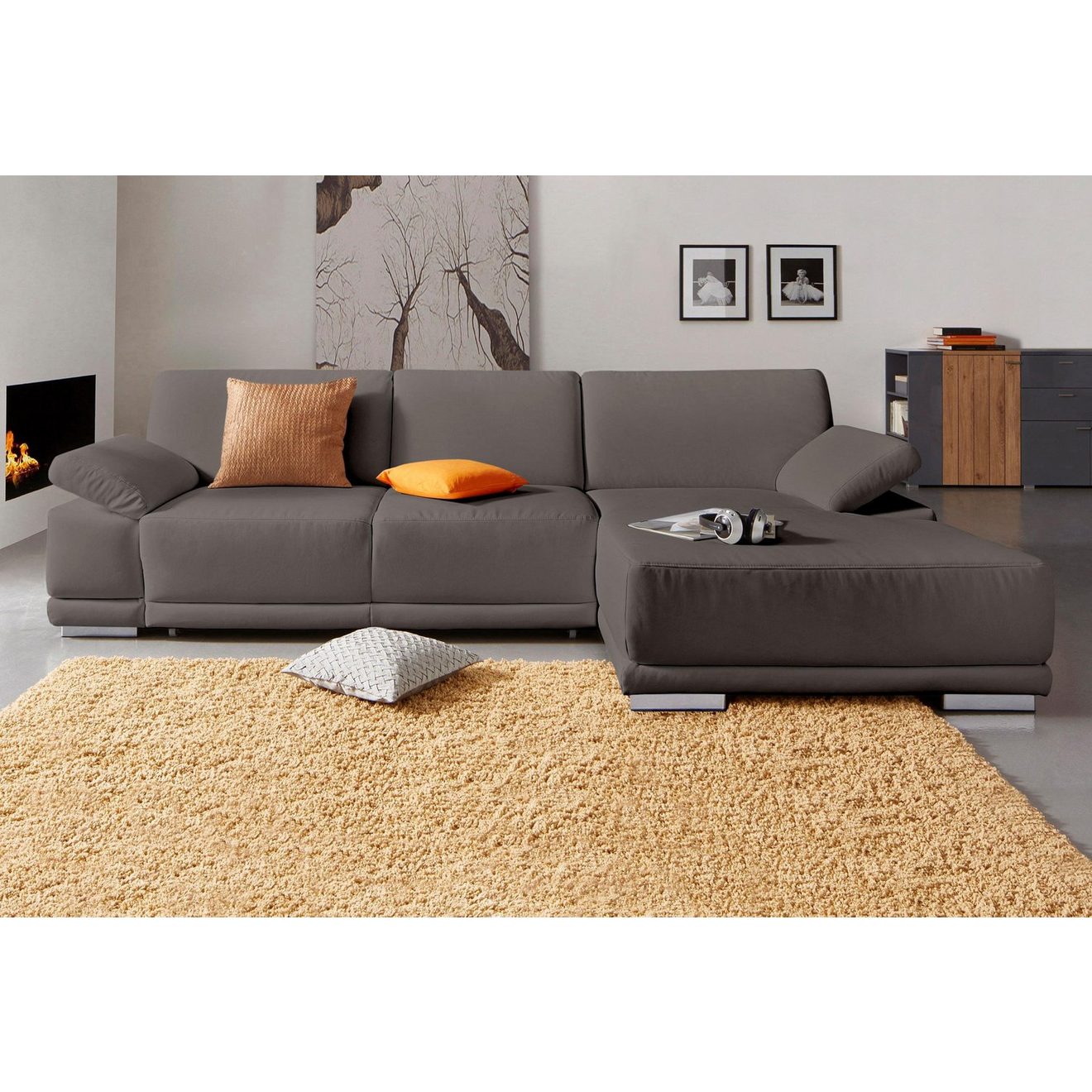 Sit&more Hoekbank Coria L-vorm met xl-récamier, naar keuze met slaapfunctie