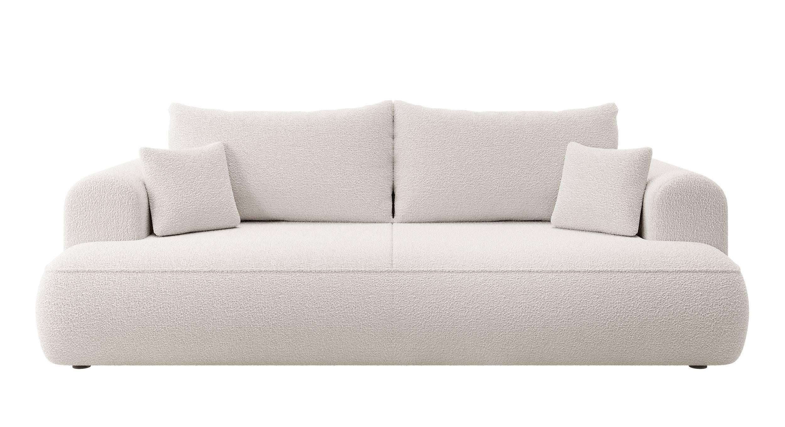 NADUVI Collection 3-zitbank Philipa bouclé met slaapfunctie | 