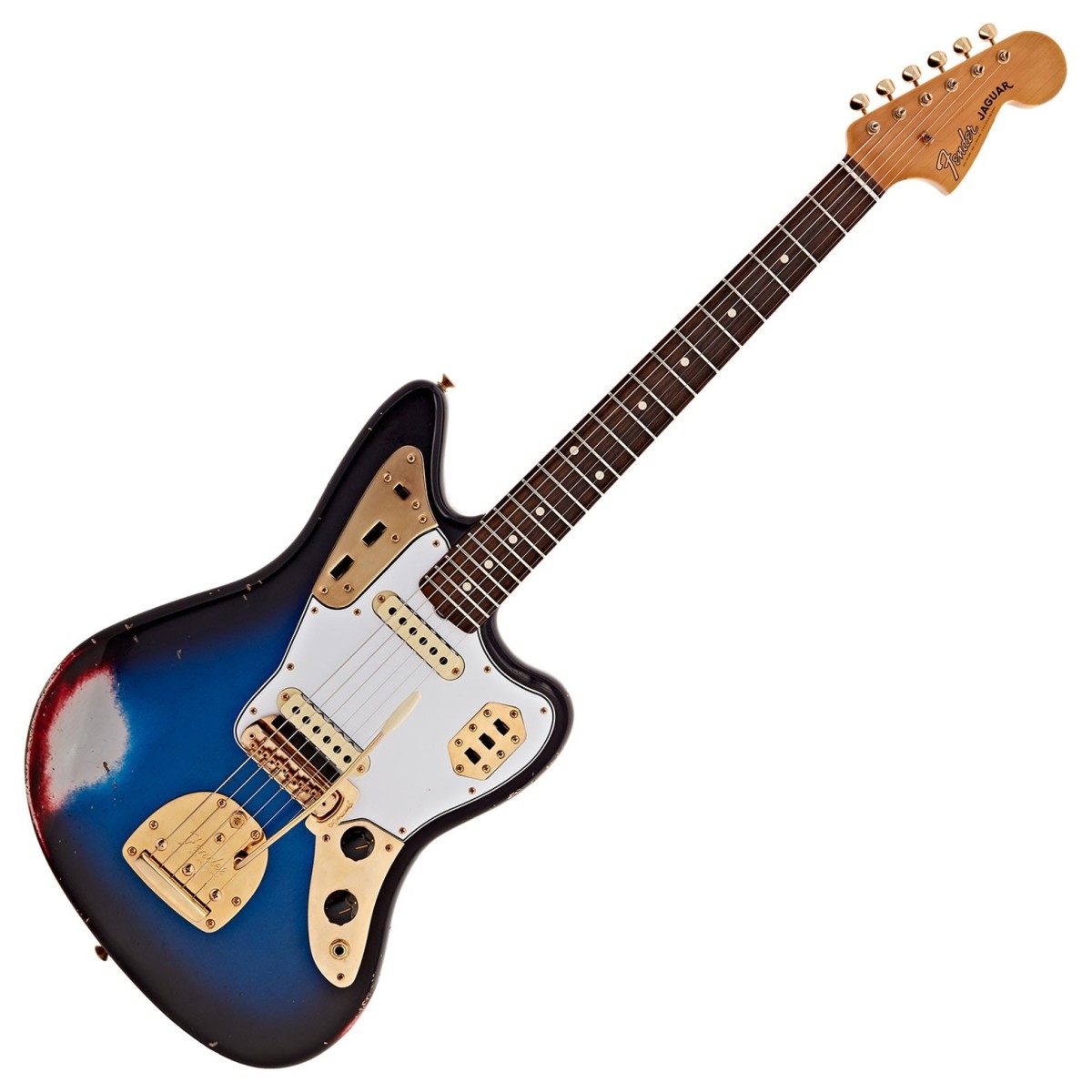 Fender Custom Shop 1962 Jaguar Relic Gold HW Desert Sunset #R134043