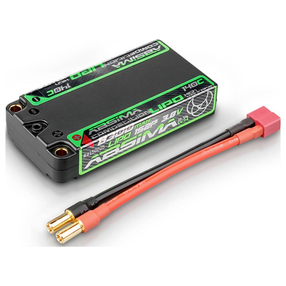 Absima LiPo accupack 3.8 V 8300 mAh Aantal cellen: 2 140 C Hardcase 5 mm, T-stekkers