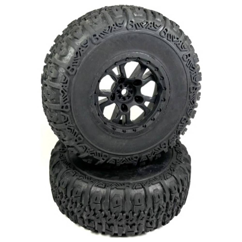 Absima 1:10 Monstertruck, Truggy, Buggy Complete wielen Offroad Zwart 1 stuk(s)