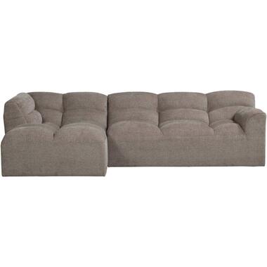 Leen Bakker Hoekbank Tibas links - stof Raven - beige