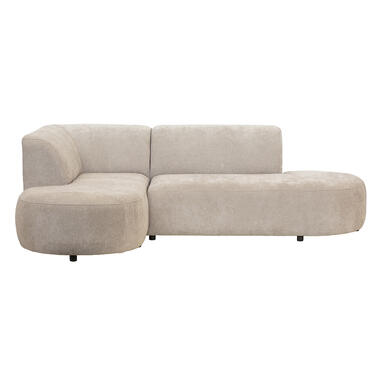 Leen Bakker Hoekbank Luna links - stof Rebel - beige