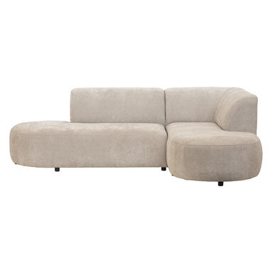 Leen Bakker Hoekbank Luna rechts - stof Rebel - beige