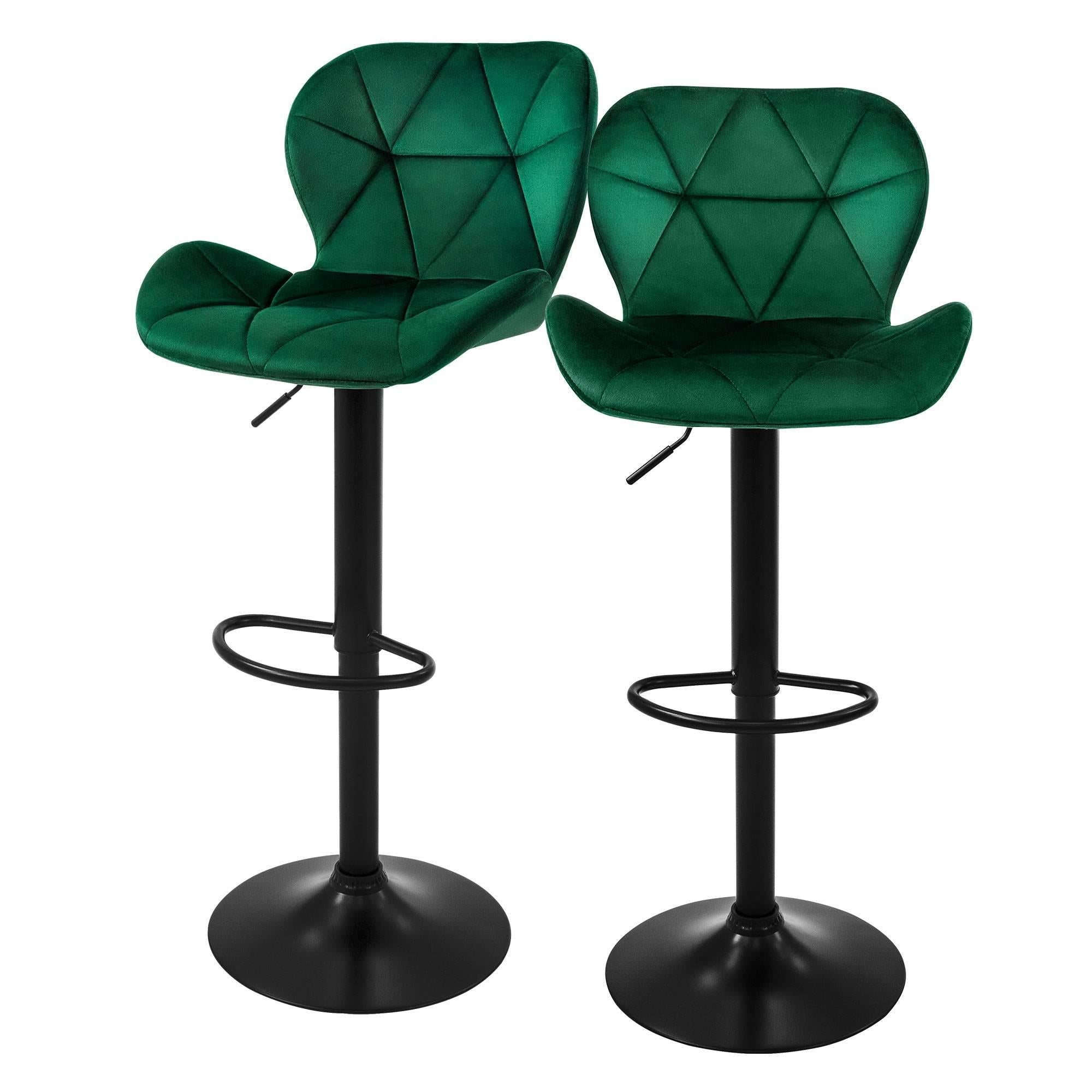 ML-Design Set van 2 barkrukken Leah velvet | 