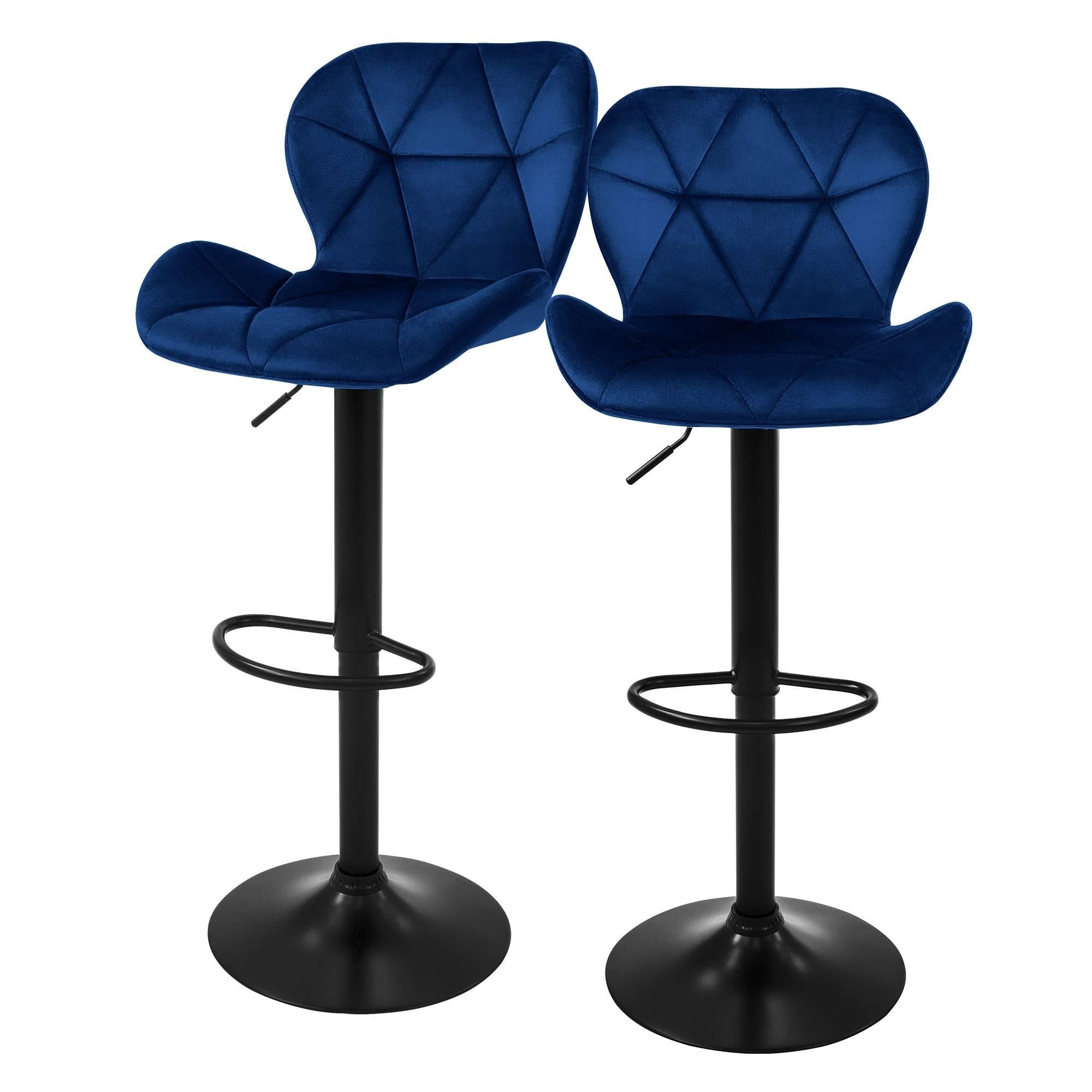 ML-Design Set van 2 barkrukken Leah velvet | 