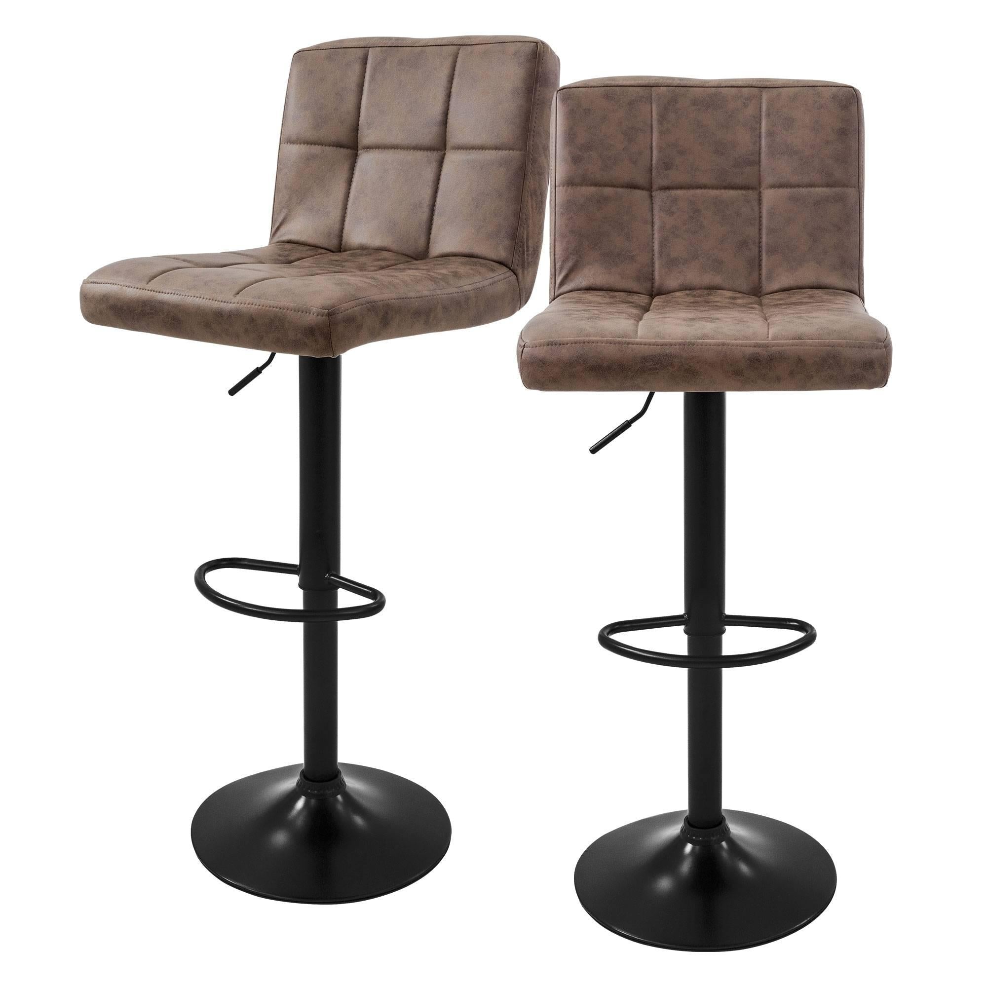 ML-Design Set van 2 barkrukken Abigail kunstleer | 