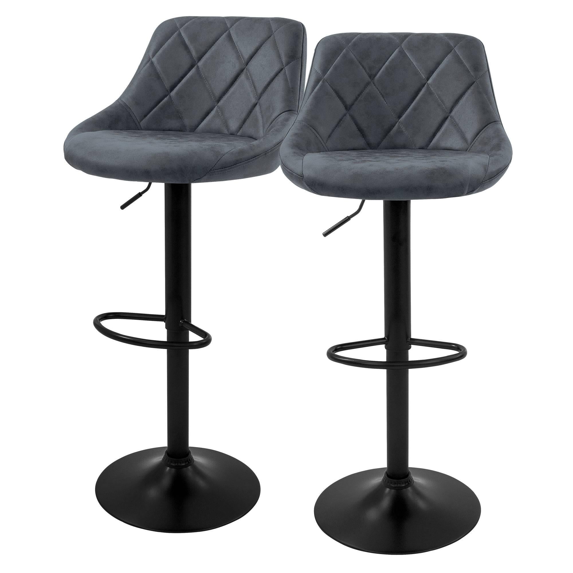 ML-Design Set van 2 barkrukken Holly kunstleer | 