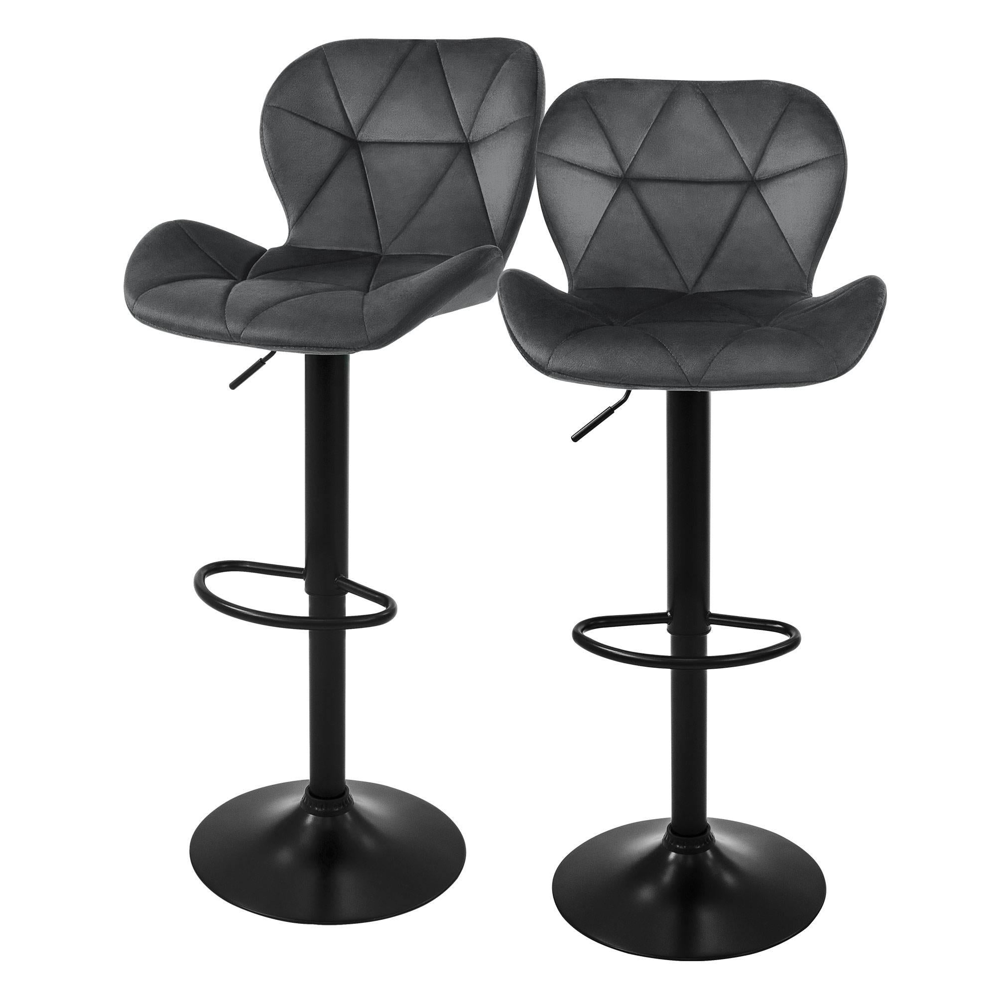 ML-Design Set van 2 barkrukken Leah velvet | 