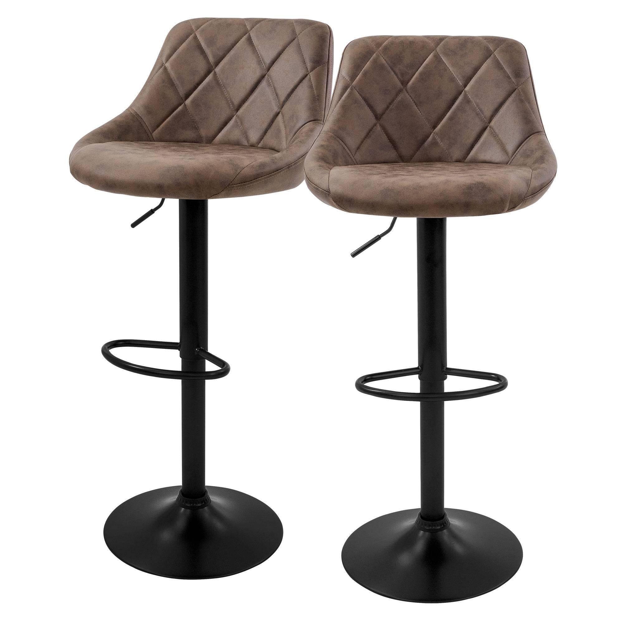 ML-Design Set van 2 barkrukken Holly kunstleer | 