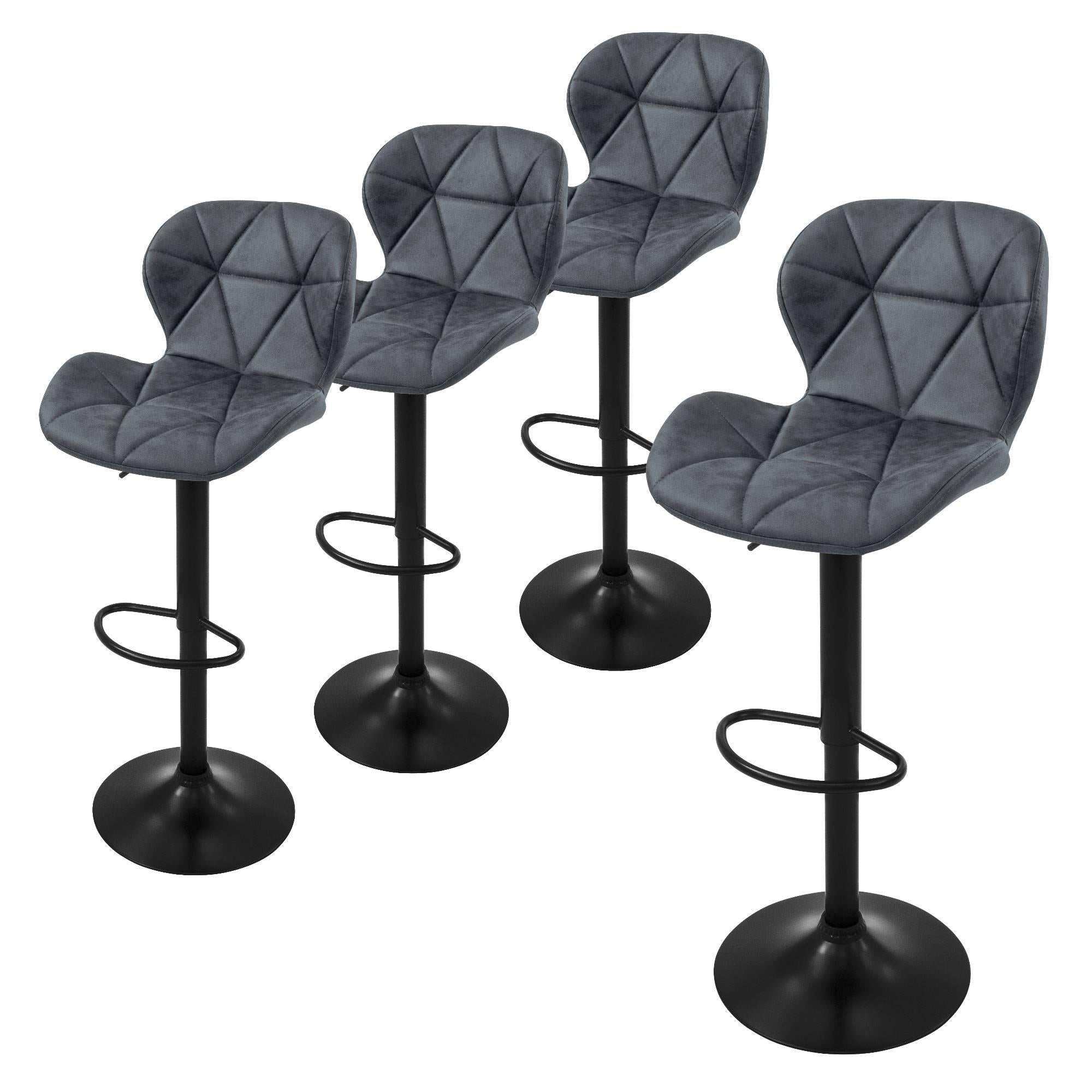ML-Design Set van 4 barkrukken Leah kunstleer | 