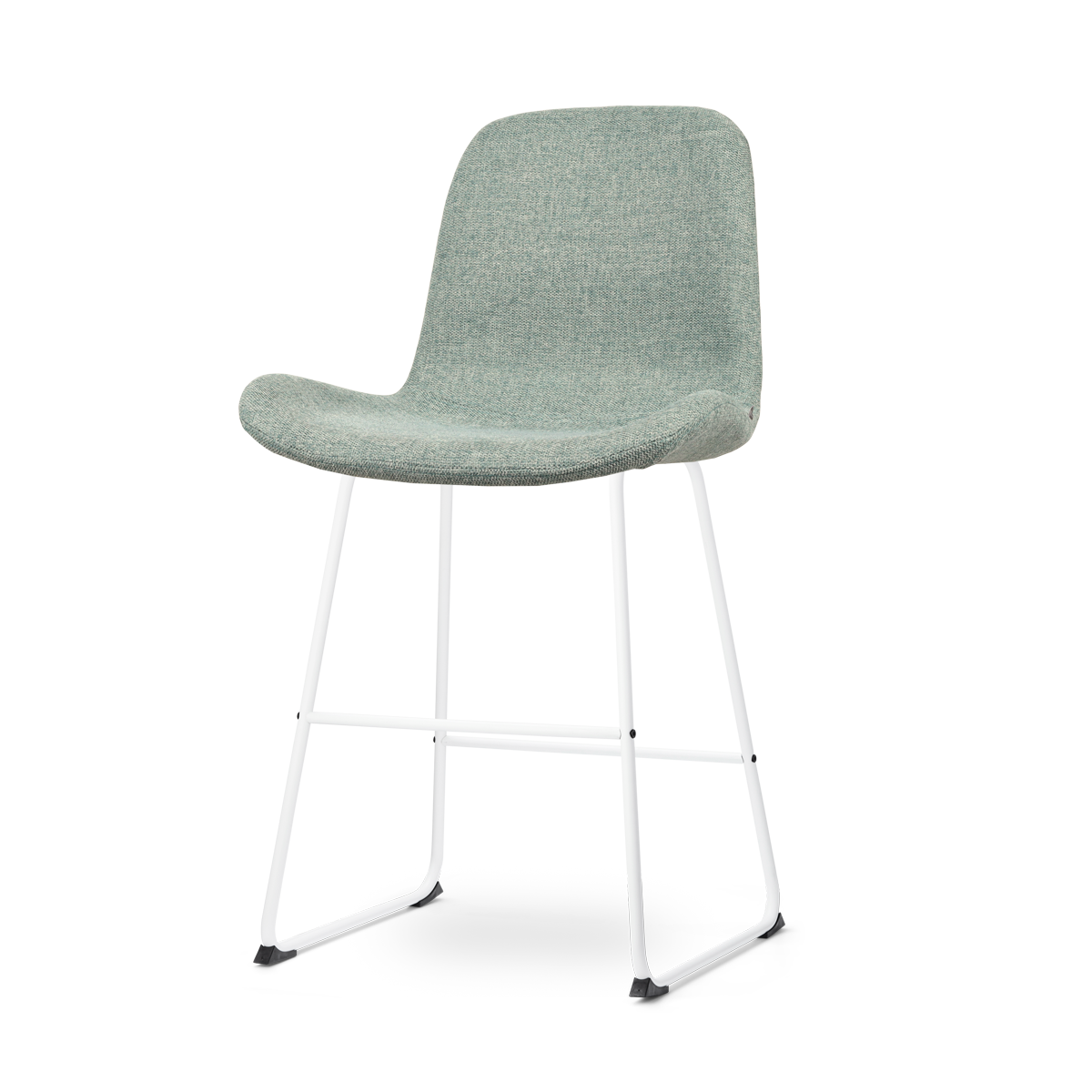 Nolon Nino-Fé barkruk zacht groen - wit onderstel - 65 cm