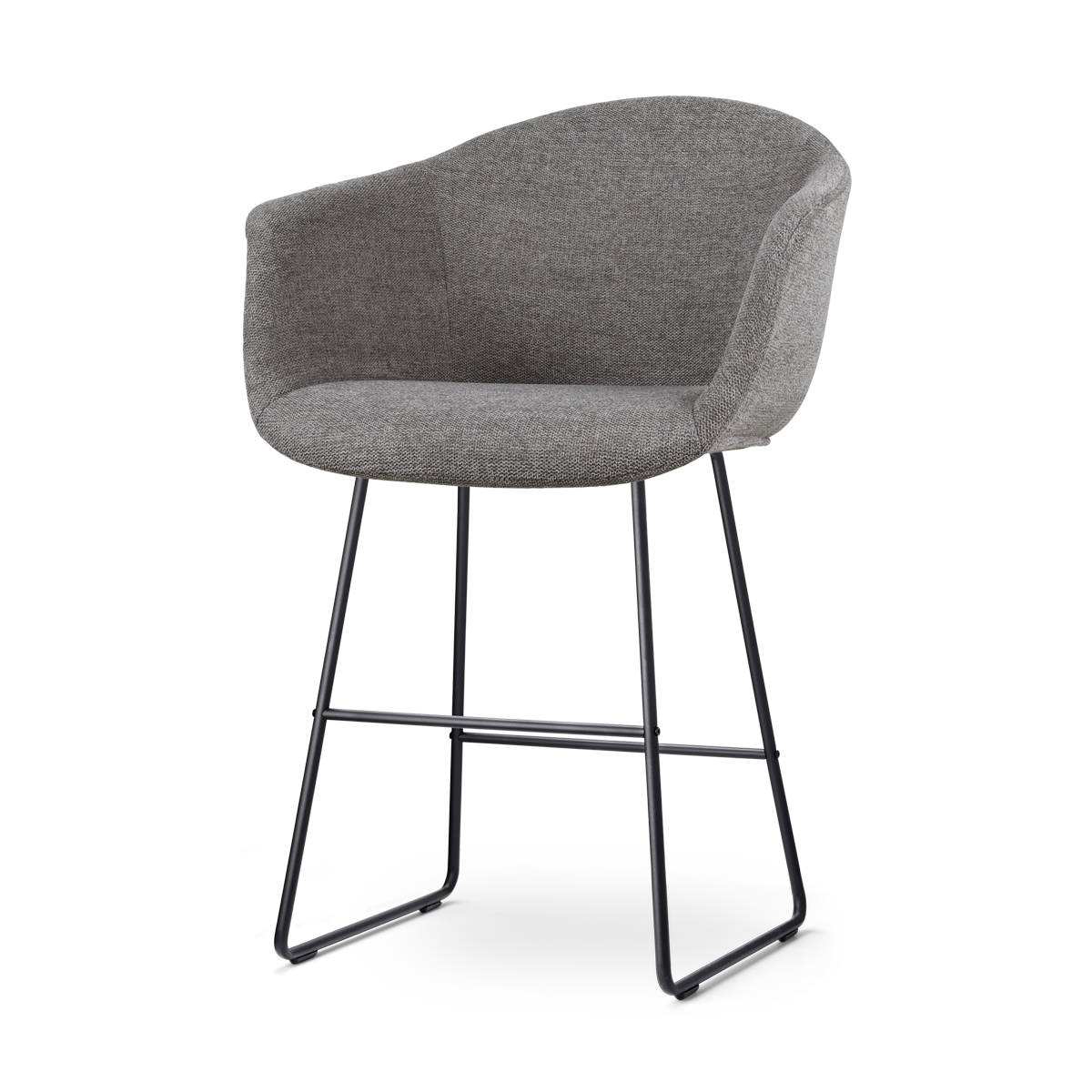 Nolon Nino-Otis barkruk donkergrijs - zwart onderstel - 65 cm