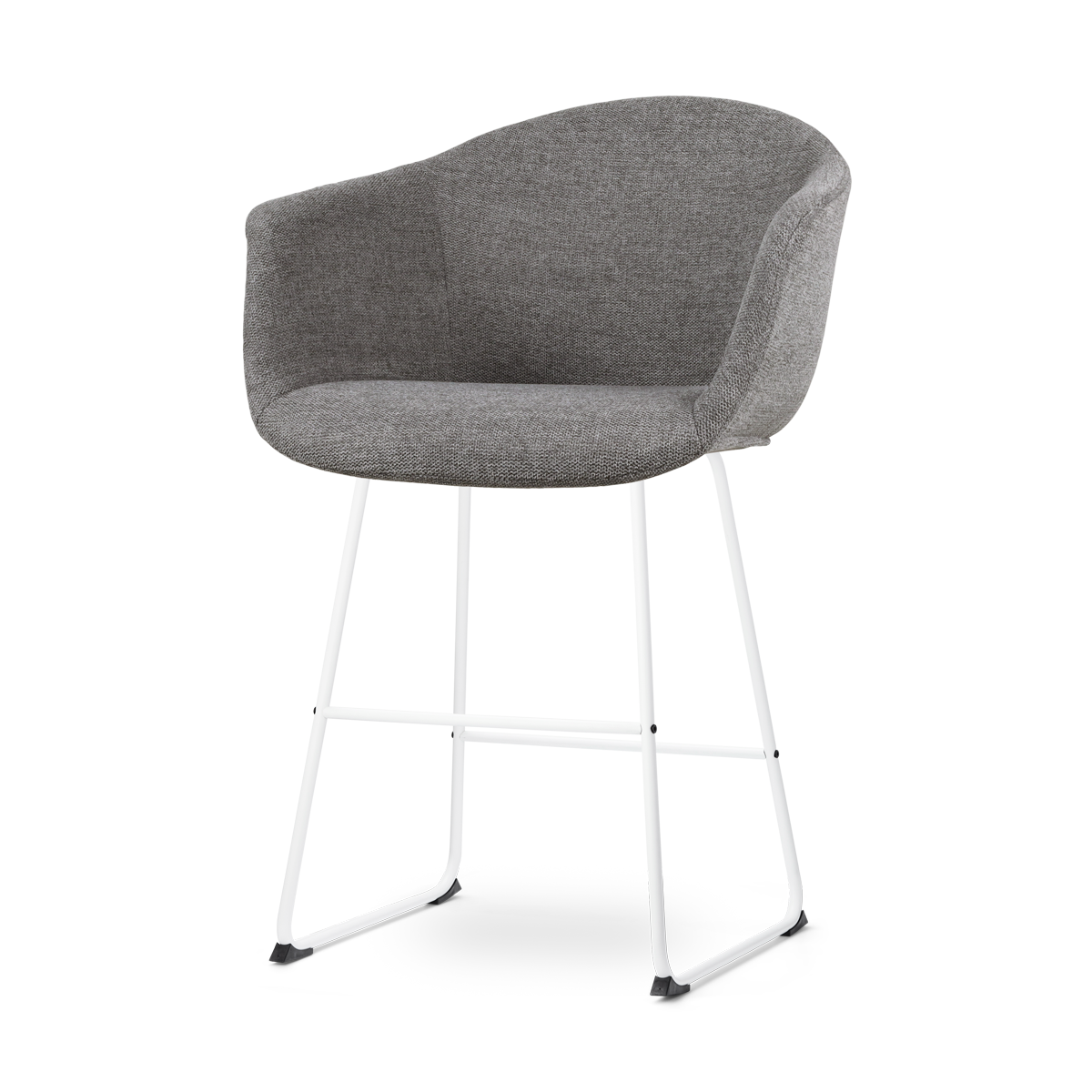 Nolon Nino-Otis barkruk donkergrijs - wit onderstel - 65 cm