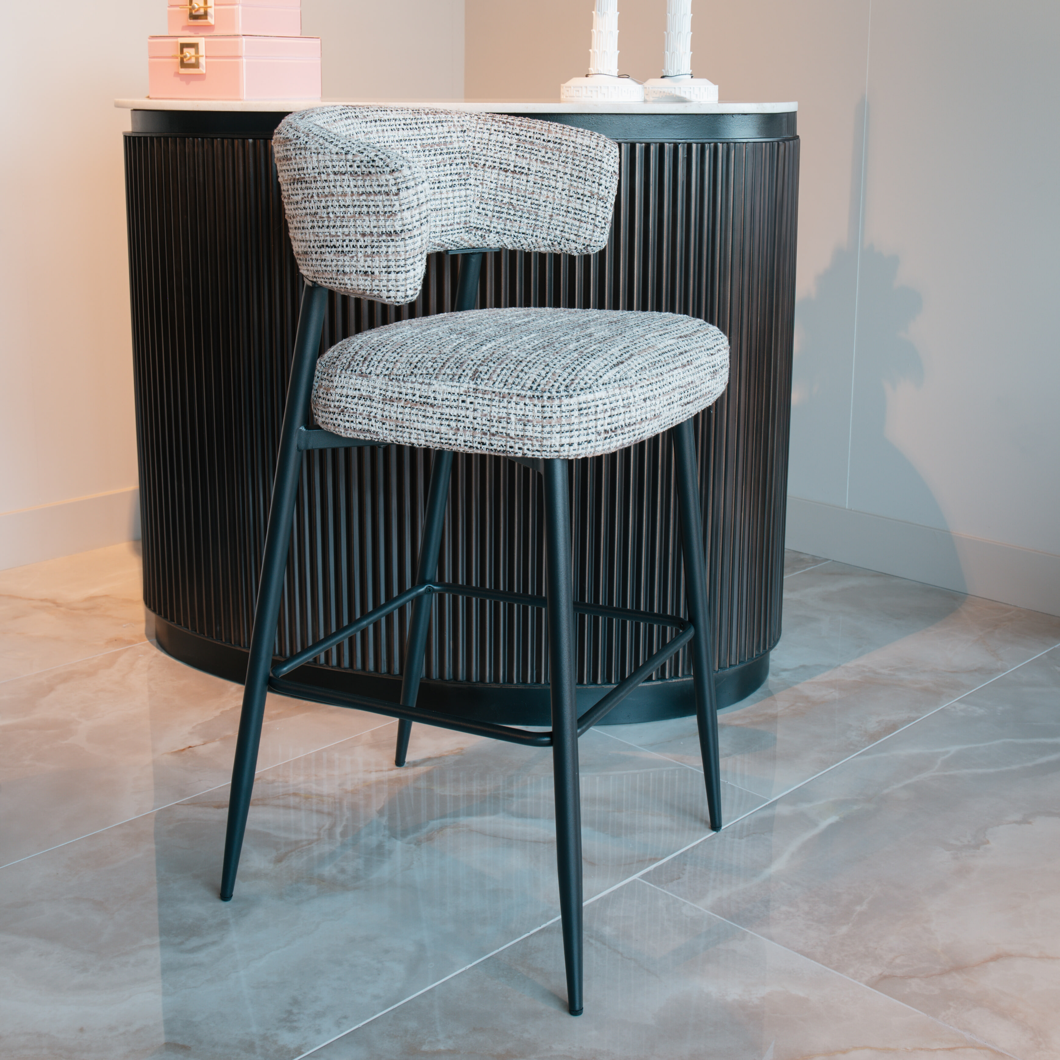 Richmond Interiors Richmond Barstoel Rochelle Be Trendy - Naturel (zithoogte 74cm)