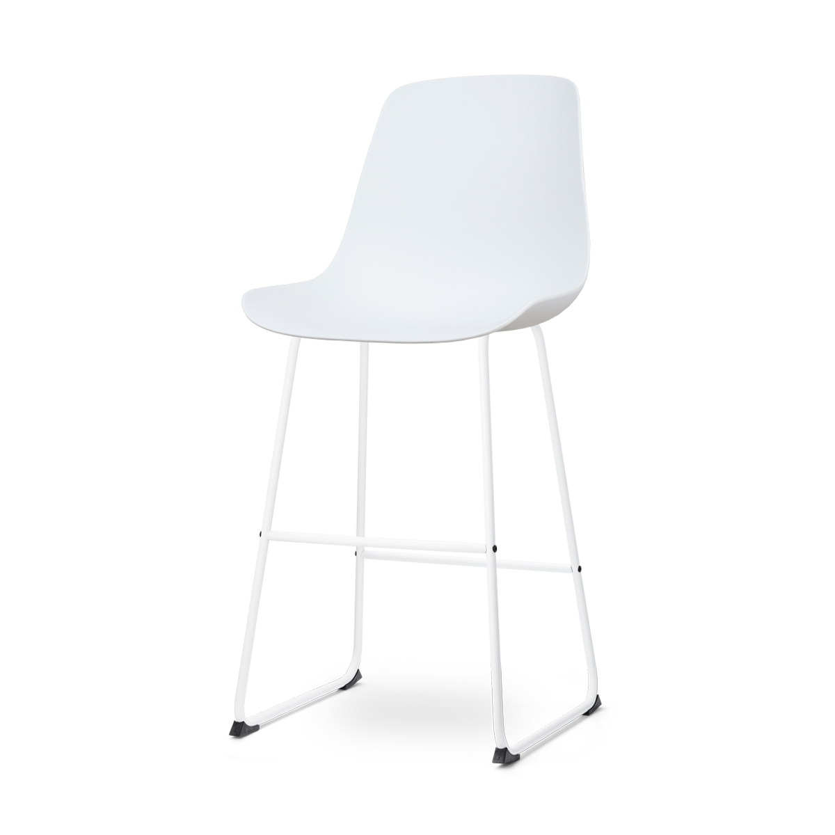 Nolon Nino-Pip barkruk wit - wit onderstel 75 cm
