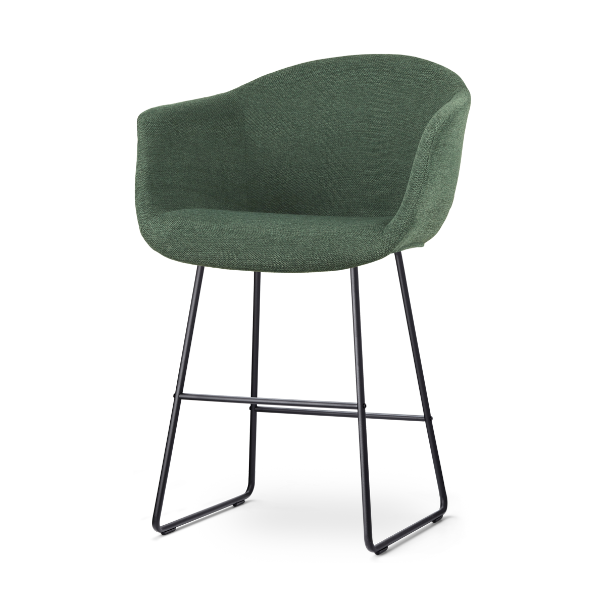 Nolon Nino-Otis barkruk donkergroen - zwart onderstel - 65 cm