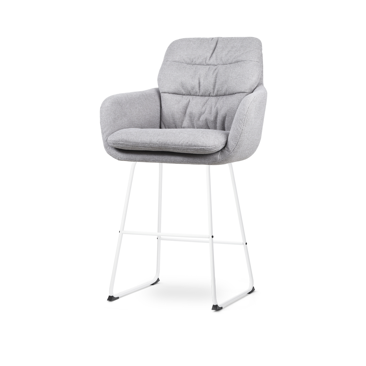 Nolon Nino-Mia barkruk grijs - wit onderstel - 65 cm
