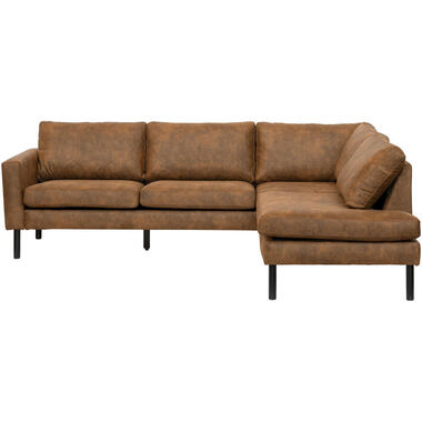 Leen Bakker Hoekbank Collin rechts - cognac