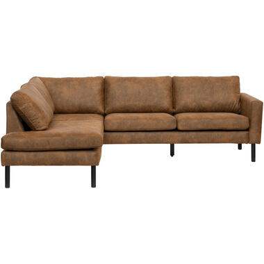Leen Bakker Hoekbank Collin links - cognac