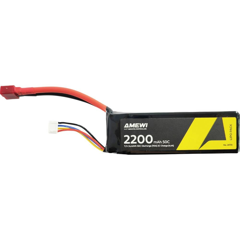 Amewi LiPo accupack 11.1 V 2200 mAh Aantal cellen: 3 Softcase XT60
