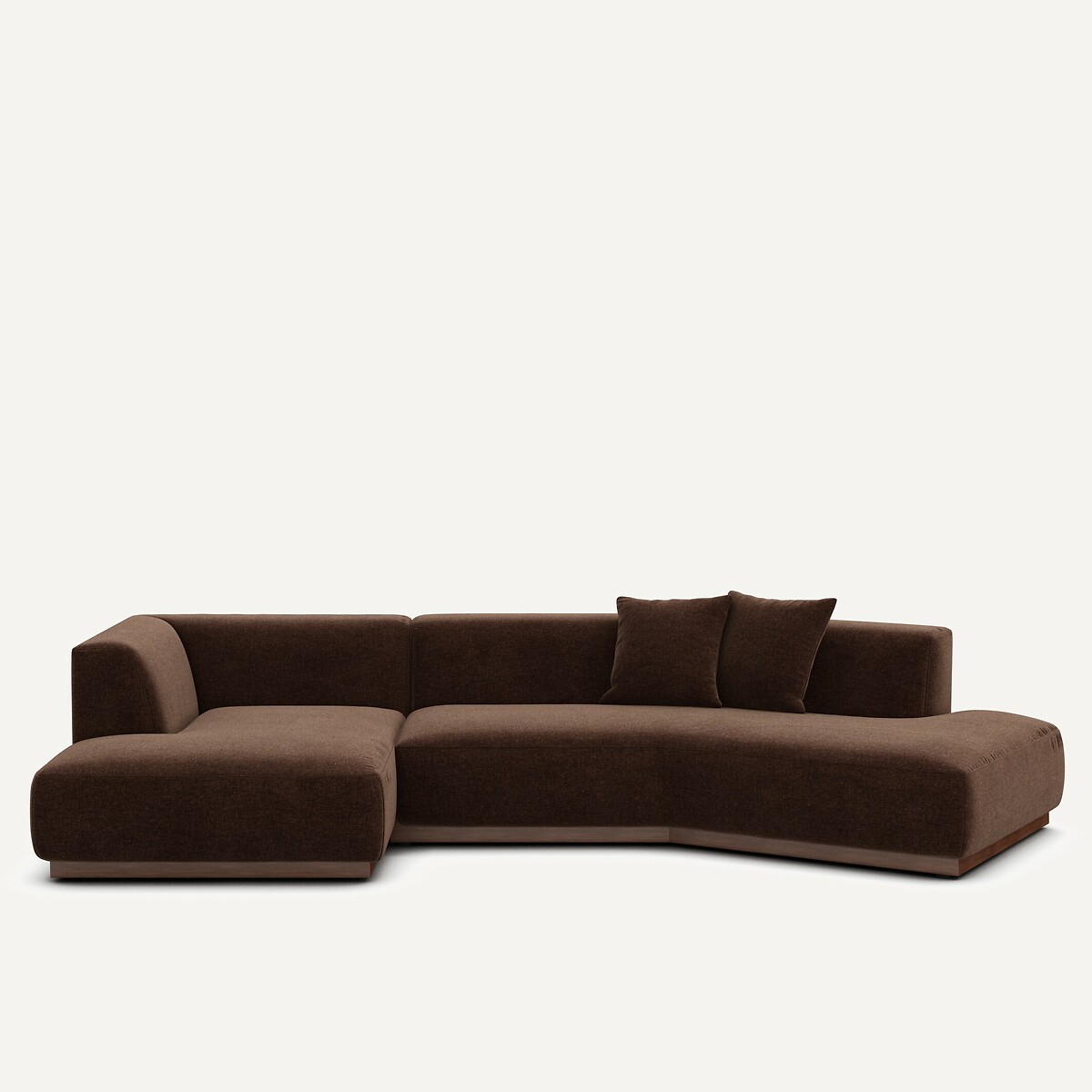 AM.PM Open hoekbank in chenille fluweel, Jacopo