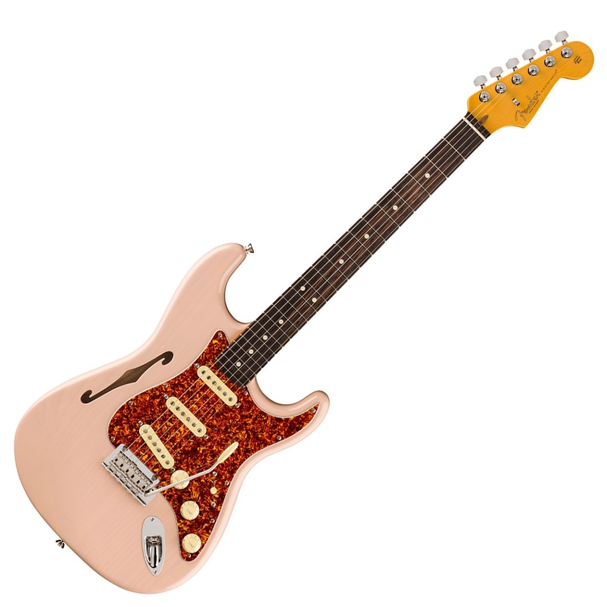 Fender Limited Edition American Professional II Stratocaster Thinline Shell Pink