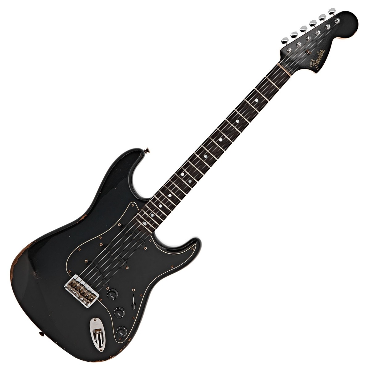 Fender Custom Shop 1969 Stratocaster Relic Aged Black with Matching Headstock