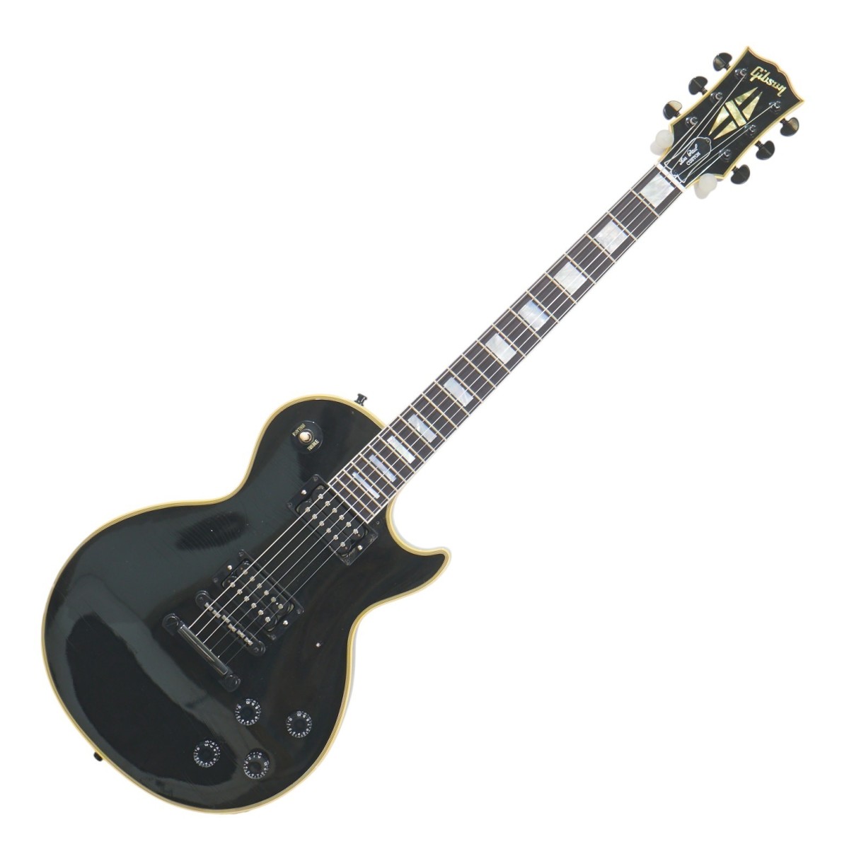 Gibson Custom Shop Gibson Custom Limited Edition Murphy Lab Kirk Hammett 1989 Les Paul Custom Ebony - Ex Demo