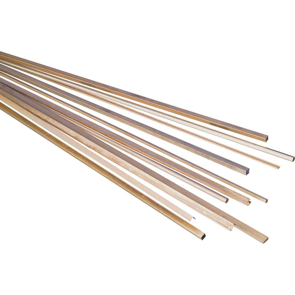 Reely Messing Buis Profiel (Ø x l) 6 mm x 500 mm Binnendiameter: 2 mm