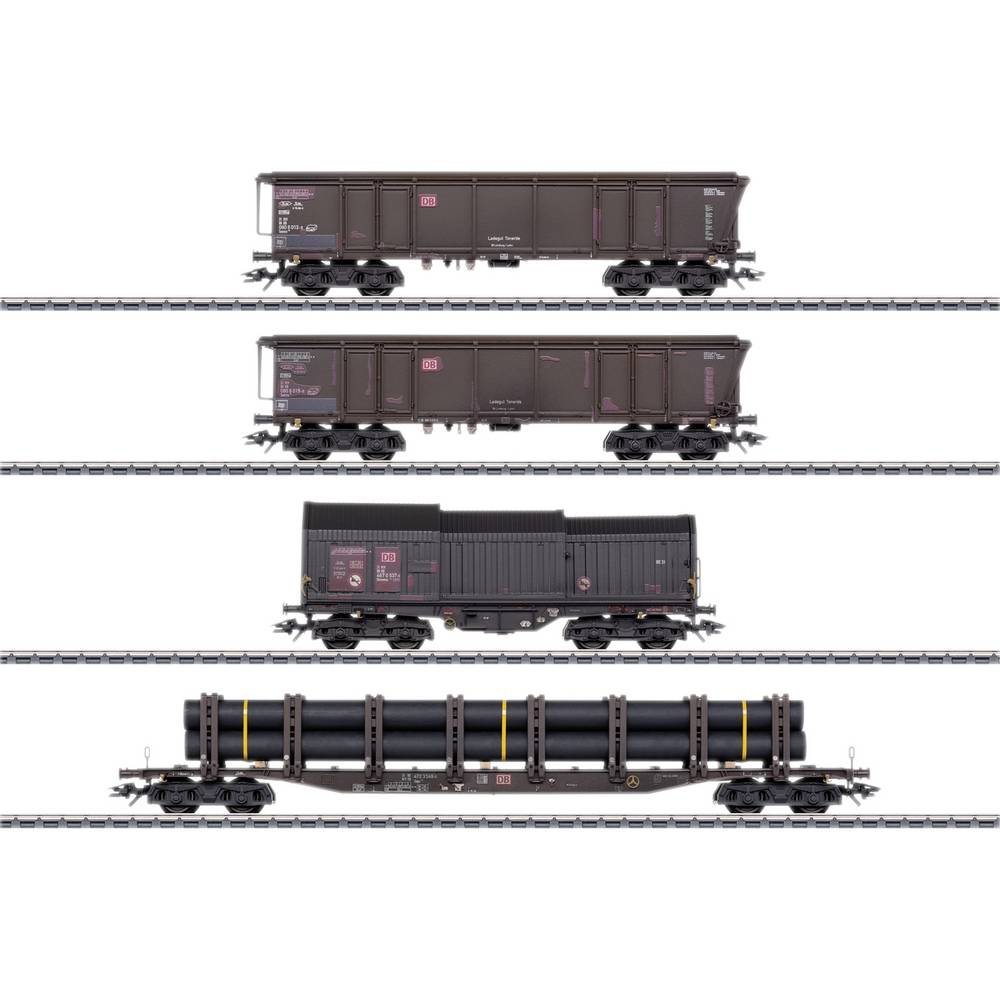 Märklin 46915 H0 4-delige goederenwagen-set van de DB AG, MHI